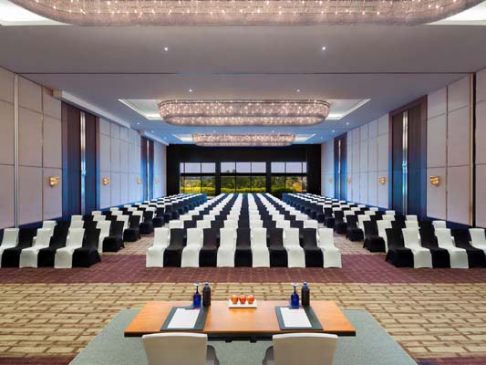 Hotel Crowne Plaza facilities: All three banquet halls combined view